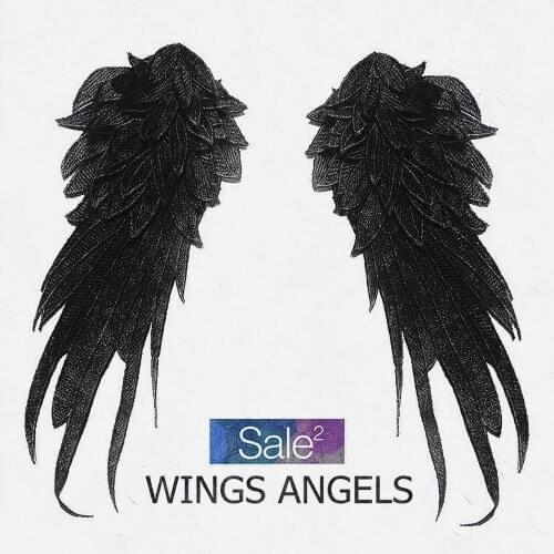 New Luxury Exquisite Series of Stickers Angel Wings Polyester Water Soluble Embroidered Accessories DIY Wings Cloth Stickers