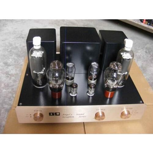 300B pushes 805 single-ended class A tube power amplifier, output power: 30W+30W signal-to-noise ratio: 90db