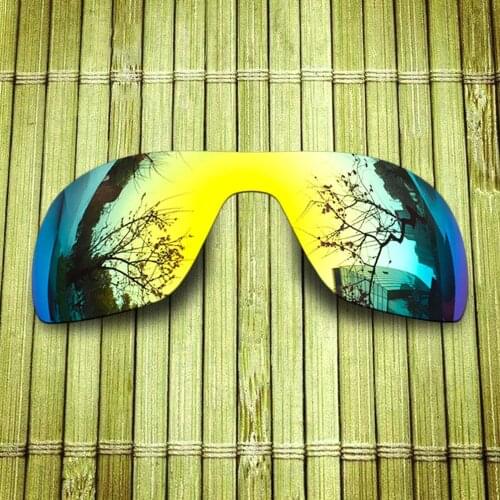 Polarized Replacement Lense For-Oakley TURBINE ROTOR Sunglasses Frame True Color Mirrored Coating - Yellow Color