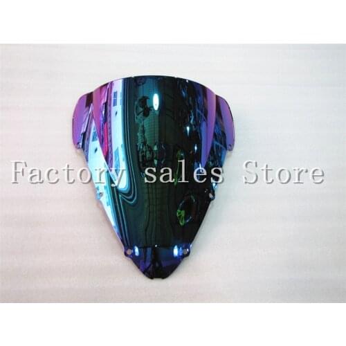 HotSale For Honda CBR 600 F4I CBR600 f4i 2001 2002 2003 2004 2005 2006 2007 iridium Windshield WindScreen Double Bubble CBRF4I