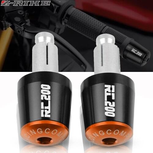 RC200 Motorcycle CNC 22MM Handlebar Grips Handle Bar Cap End Plugs FOR RC 200 RC200 RC390 RC 390 2014-2018 2015 2016 2017