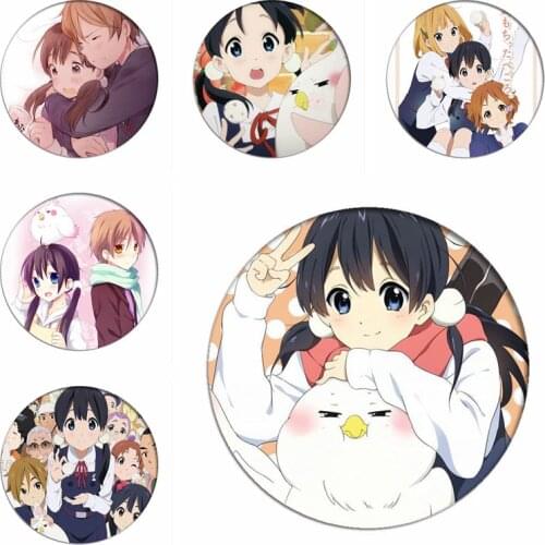 Tamako Market Cosplay Backpack Badges Kitashirakawa Tamako Brooch Ooji Mochizou Icon Collection Bag Breastpin Toys for Clothing