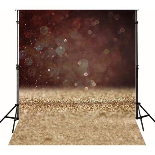Dot Light Gold Luxury Bokeh background polyester or Vinyl cloth High quality Computer print wall photo backdrop