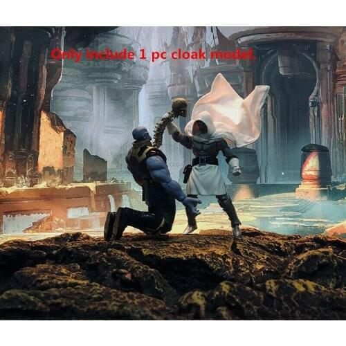 1/12 Scale Trendy Soldier Accessories White Cloak Model for 6" Action Doll