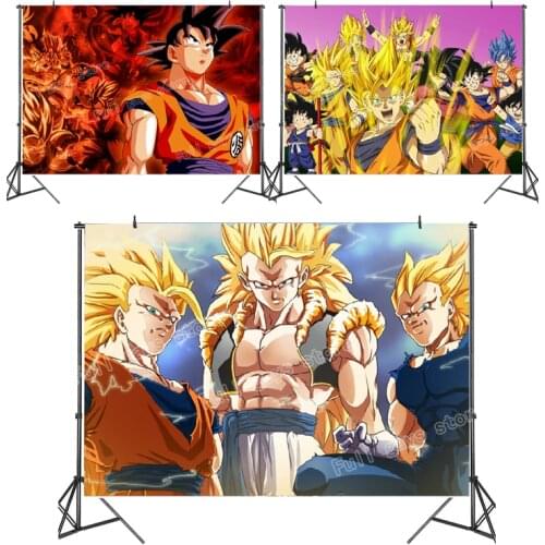 Dragon Ball Anime Photo Backdrops Vinyl Photography Backgrounds Decorations Bedroom Room Decorate Tapestry Kids Birthday Gift