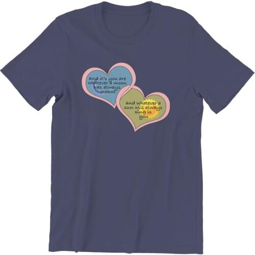 Westcreek Hearts Sun and Moon Poem Red Couples Oversized Groot Tops Woman 90s For Boy Men Clothing 99910