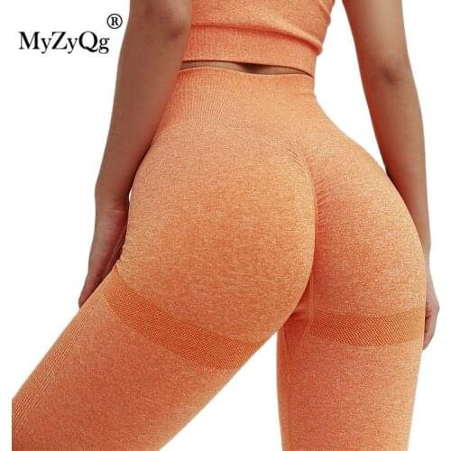 Women Yoga Pants Seamless Knitting High Waist Hip Lifting Fitness Leggings Sport Training Running Tights Sportswear Gym Clothes