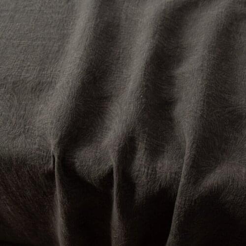 High quality Chinese style cotton and hemp fabric Dark green retro jacquard sewing Robe dress cheongsam patchwork