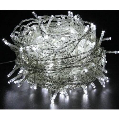 10pcs 30M 300LED Christmas Fairy String Light memory controller w/male female linkable connector 220V Xmas Christmas tree Decor
