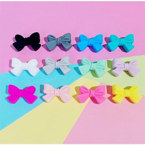 10pcs BPA Free Butterfly Shape Silicone Beads For Pacifier Clips Baby Toys Baby Teether DIY Making Necklace