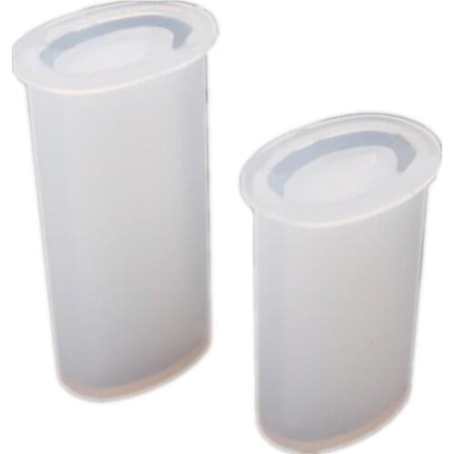 2Pcs Universal Cigarette Lighter Cover Silicone Resin Mold Cigar Lighter Protective Punch Epoxy Resin Mold Art Crafts