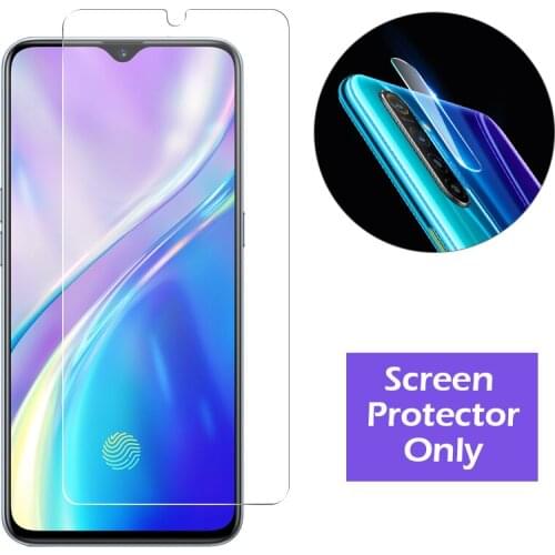 2-in-1 Tempered Glass for realme x xt Screen Protector for oppo realme X2 3 5 pro Q 5s a5 a9 2020 Camera Lens Protective Film