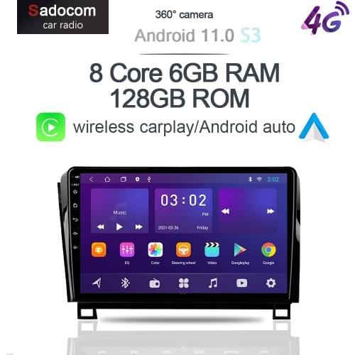 360 Camera 6G+128G Android 10.0 Car DVD Player GPS WIFI Bluetooth Radio For Toyota Tundra XK50 2007 -2013 Sequoia XK60 2008-2017