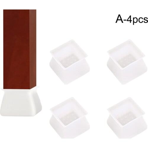4PCS Table Chair Leg Mat Silicone Non-slip Table Chair Leg Caps Foot cover Pads Floor Protectors