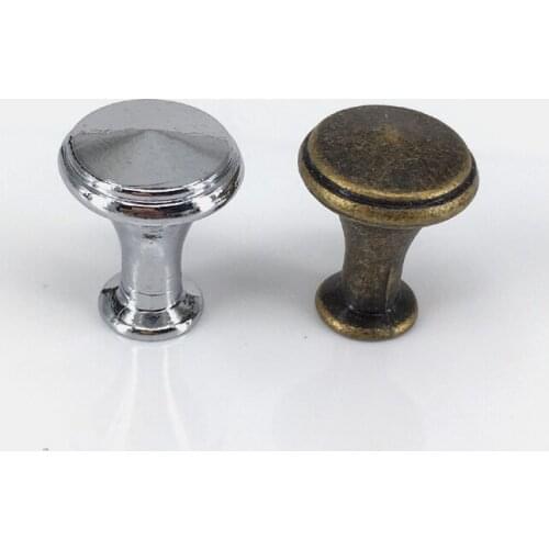 5PCS Vintage Zinc Alloy Pulls Round Antique Drawer Cabinet Dresser Cupboard Furniture handles knobs 20mm *25 MM
