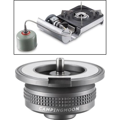 Aluminum Gas Stove Adapter Conversion Safe Durable Butane Canister Propane Adaptor Outdoor Camping Party Grill Hiking Converter