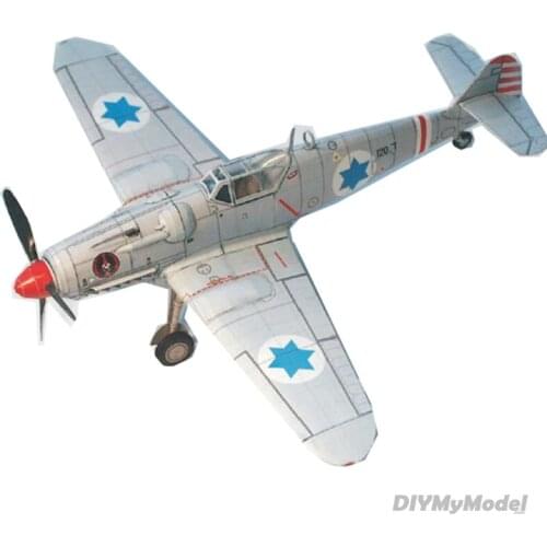DIYMyModeI Aircraft Avia S-199 3D Paper Model DIY Airplanes