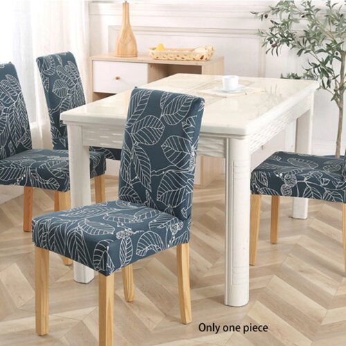 Dinning Chair Cover Stretch Elastic Printing Office Slipcovers Chair Seat Covers For Dining Room Kitchen Wedding Banquet Hotel