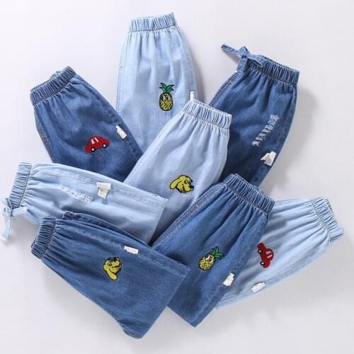 Spring Autumn Girls Jeans Baby Kids Jeans for Children Boys Girls Leggings Denim Pants Toddler Pants Girls Kids Pants 1-5 Years