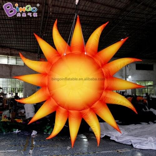 Personalized inflatable sun flower model for decoration / hanging-dec inflated orange flower for party - toys