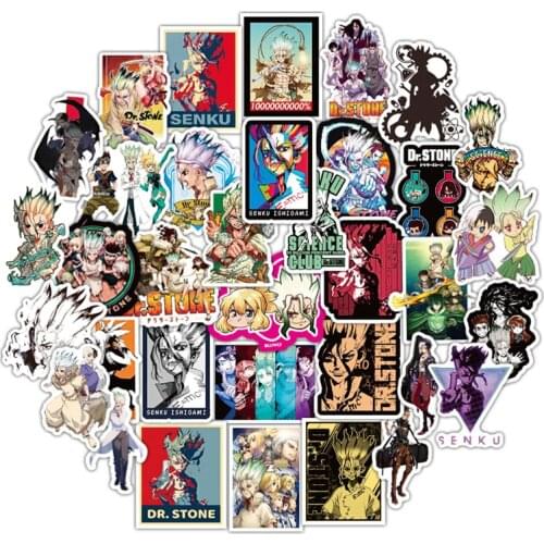 10/30/50pcs/pack Japanese anime Dr.STONE Stickers For Refrigerator Car Helmet DIY Gift box Bicycle Guitar Notebook Skate Trunk