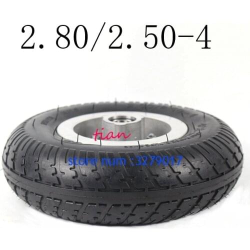Hot Sale Good Quality 2.80/2.50-4 Tire Wheel 9 Inch for Electric Scooter Trolley Trailer and Wheelchair Hand Truck