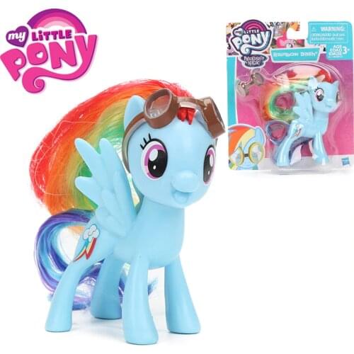 8cm Movie My Little Pony Figures Toys Friendship is Magic Rainbow Dash PVC Action Figure Pony Collectible Model Dolls brinqudoes