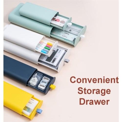 Storage Containers Box Under The Desk Invisible Drawer Paste Type Office Desk Bottom Dormitory Convenient Storage Drawer Bins