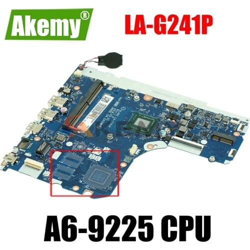 DLADE/ELAV4/V5 LA-G241P Mainboard For Lenovo 130-15AST Laptop motherboard FRU: 5B20R34439 With A6-9225 CPU 100% fully tested
