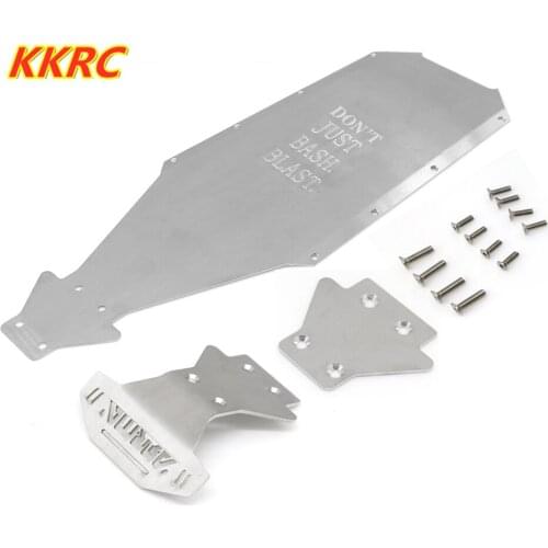 Metal Protection Stainless Steel Chassis Armor Skid Plate For Arrma Kraton EXB 1/8 RC Car Upgrade