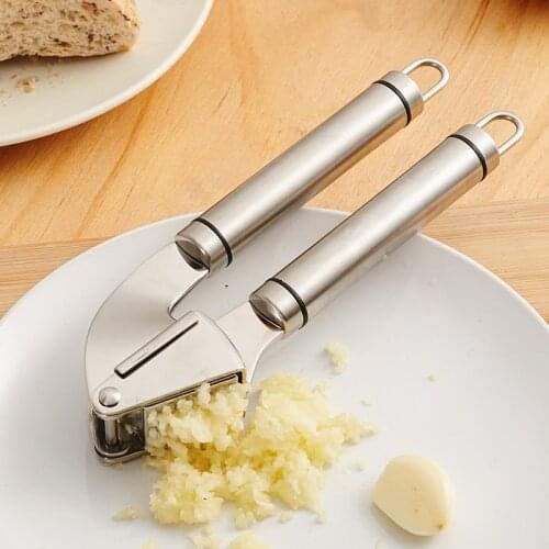 Multi-function Manual Garlic Presser Stainless Steel Garlic Press Crusher Squeezer Masher Home Kitchen Mincer Cooking Tool