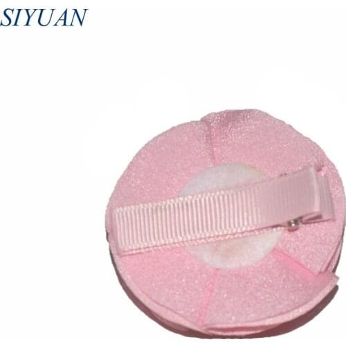 3pcs/lot Fashion Hair Clip with Cute Chiffon Flower Women Girl Hairpin Hair Accessories 30 Colors for Choose H0287