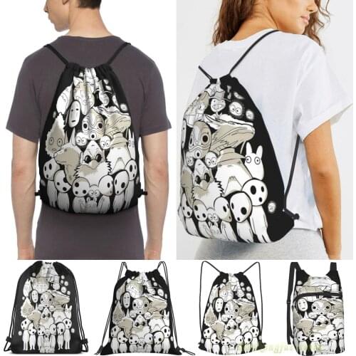 My Neighborhood Friends Women Drawstring Sackpack Gym Bags Men Outdoor Travel Backpacks For Training Fitness Swimming Bag