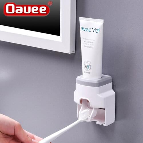 Accessories Waterproof Lazy Toothpaste Squeezer Toothbrush Holder Creative Wall Mount Automatic Toothpaste Dispenser Bathroom