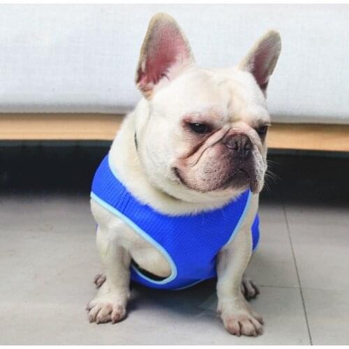 2021 New Pet Dog Vest Summer Mesh Breathable French Bulldog Tshirt Puppy Schnauzer Corgi Yorkie Cool Clothes PDC0048