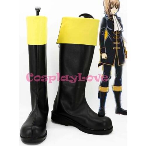 GINTAMA Okita Sougo Cosplay Shoes Boots Hand Made For Halloween Christmas Festival CosplayLove