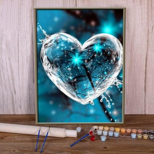 Landscape Tree Paint By Numbers Kit Oil Paints 50*70 Oil Painting Wall Paintings Children Drawing