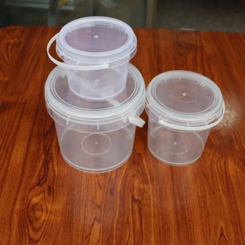 Popular Acrylic Bucket Carring Cases With Lid Best Storage Box Gift For Children 5 pieces y15775