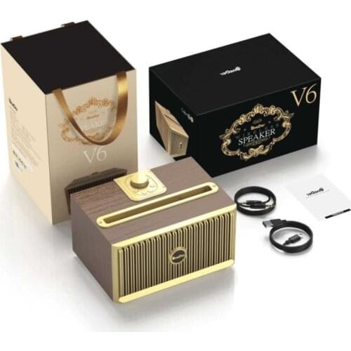 20W Retro Radio Portable Bluetooth Mini Speaker with FM Radio Waterproof Subwoofer Wireless Loudspeakers & Phone Holder