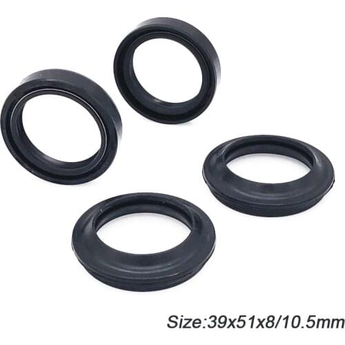 Front Fork Damper Oil Seal and Dust Seal 39x51x8/10.5mm for Honda Steed 400 600 VLX