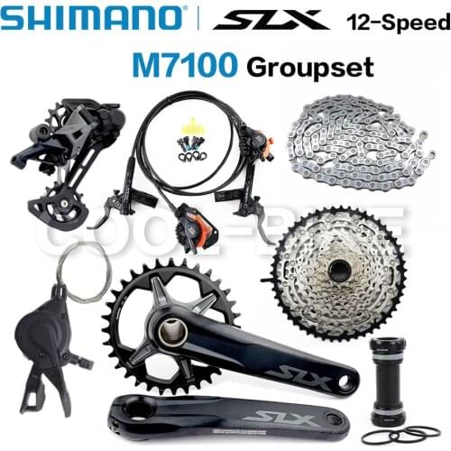 SHIMANO SLX M7100 12 speed Groupset 32T 34T 170 175mm Crankset Mountain Bike Groupset 1x12-Speed 45T 51T M7100 Rear Derailleur