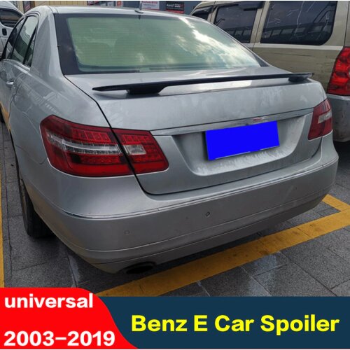 For W211 Spoiler 2000-2021 Mercedes-Benz E W211 Tail Fin Spoiler ABS Plastic Material Car Rear Wing Color Rear Wing Universal