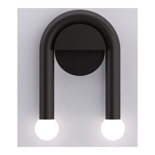 E14 U-shape Wall Lamp Modern Simple Living Room Bedroom Wall Decorative Sconce Hotel Villa Cafe Foyer Aisle Corridor Decor Light