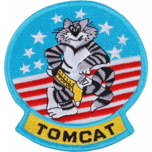 US UNITED STATES MILITARY TOMCAT EMBROIDERED PATCH