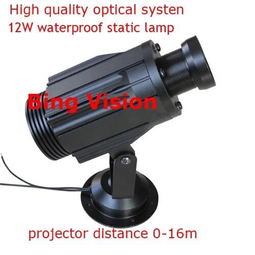 High quality LED advertising image projections lamp, led logo projections light 12wwaterproof static projection 2-Colour