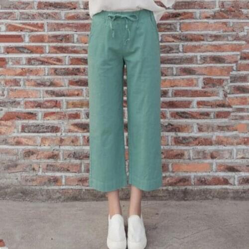 2020 New women cotton linen wide leg pants,Brand comfortable plus size women trousers M-5XL 6XL 7XL big size straight pants