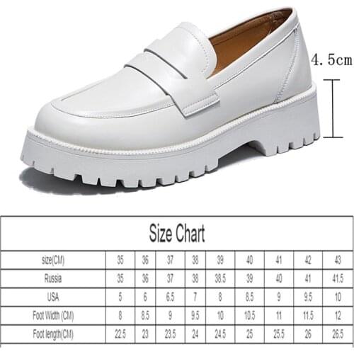 Spring Shoes Female British Style 2021 New Thick-soled College Style Casual Loafers Genuine Leather Fashion Shoes Girls