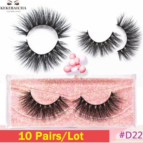 10 Pairs Dramatic Eyelashes 3D Mink Thick Wispy Lashes Natural Long False Eyelashes Cruelty-free Mink Lashes Makeup Fake Lashes