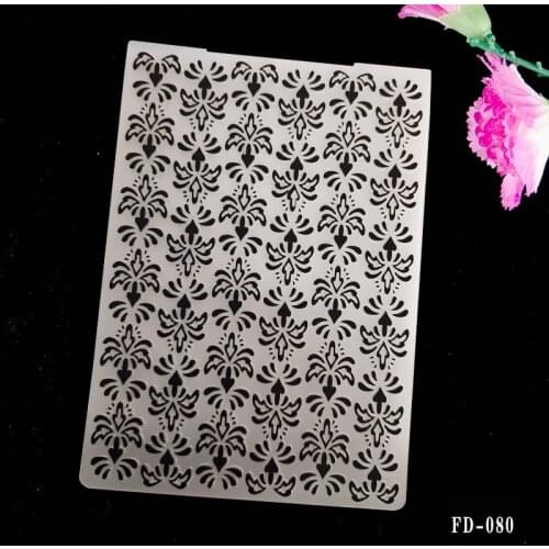 2021 New Flower Background Plastic Embossing Folder For Card Making Scrapbooking Paper DIY Craft Decoration Supplies