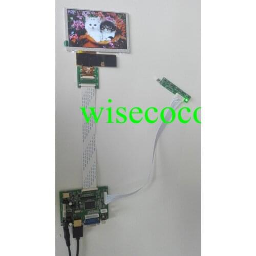 + 2AV+ VGA control board 5 inch LCD HSD050IDW1 resolution 800 x480 for DIY project